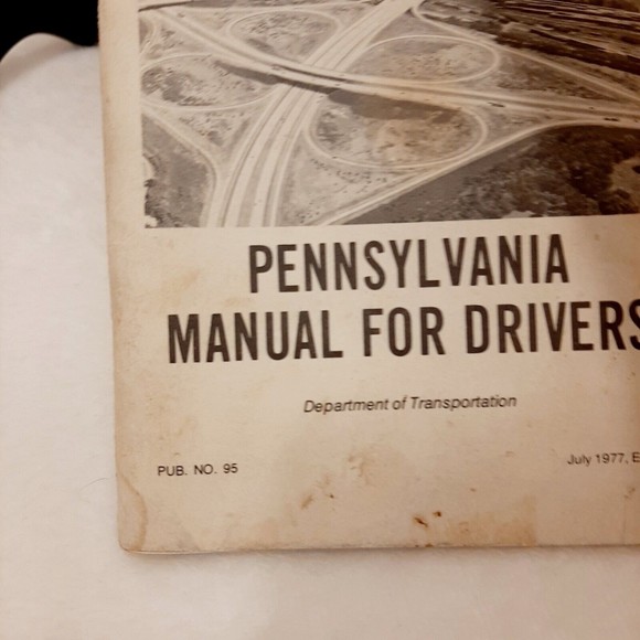 Vintage 1977 Pennsylvania Drivers Manual Ephemera DMV Drivers License Rare HTF - Picture 14 of 16